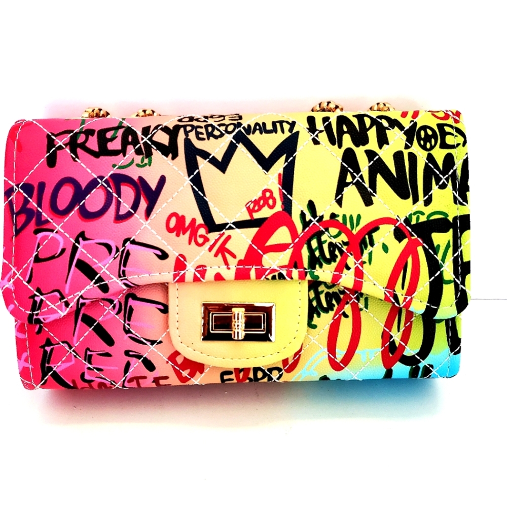 Caleesa Graffiti Crossbody Purse